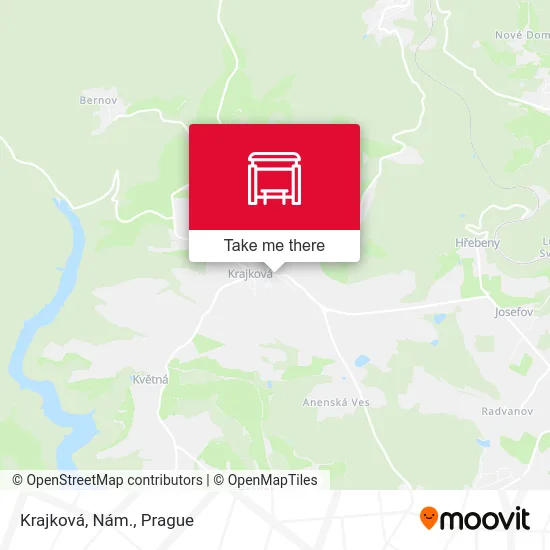 Карта Krajková, Nám.