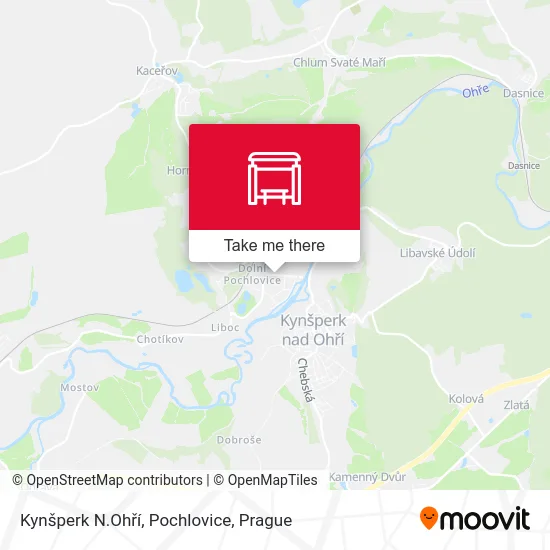 Карта Kynšperk N.Ohří, Pochlovice
