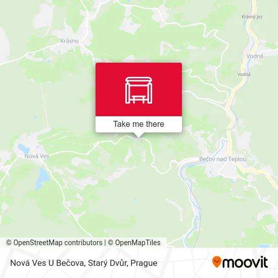Карта Nová Ves U Bečova, Starý Dvůr