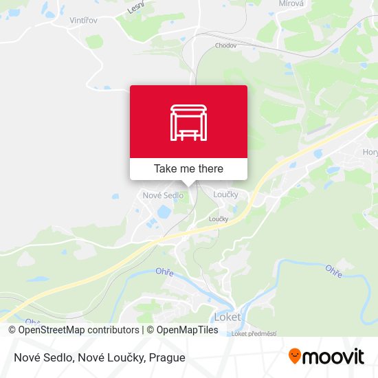 Nové Sedlo, Nové Loučky map