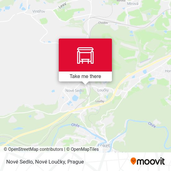 Nové Sedlo, Nové Loučky map
