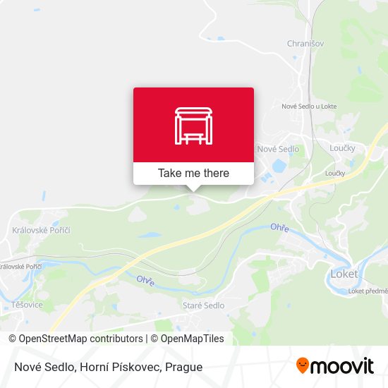 Nové Sedlo, Horní Pískovec map