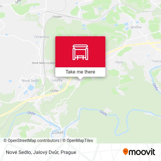 Nové Sedlo, Jalový Dvůr map