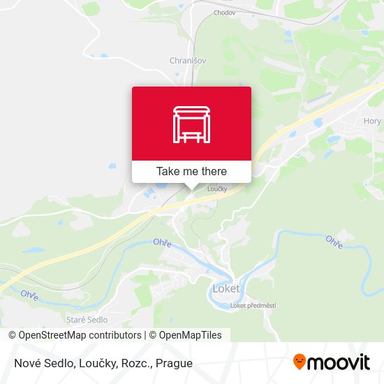 Nové Sedlo, Loučky, Rozc. map