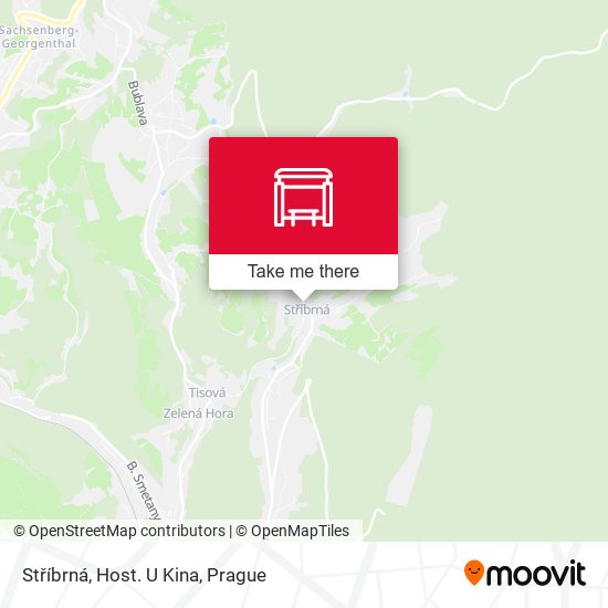 Stříbrná, Host. U Kina map