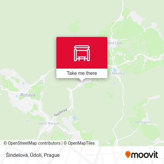Šindelová, Údolí map