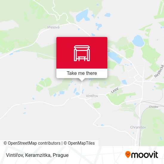 Vintířov, Keramzitka map