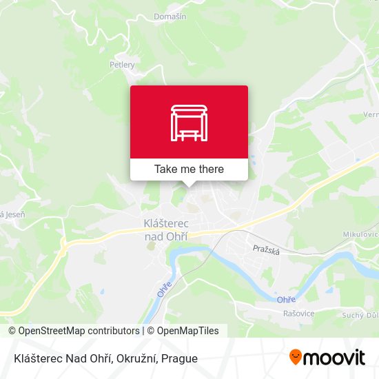 Klášterec Nad Ohří, Okružní map
