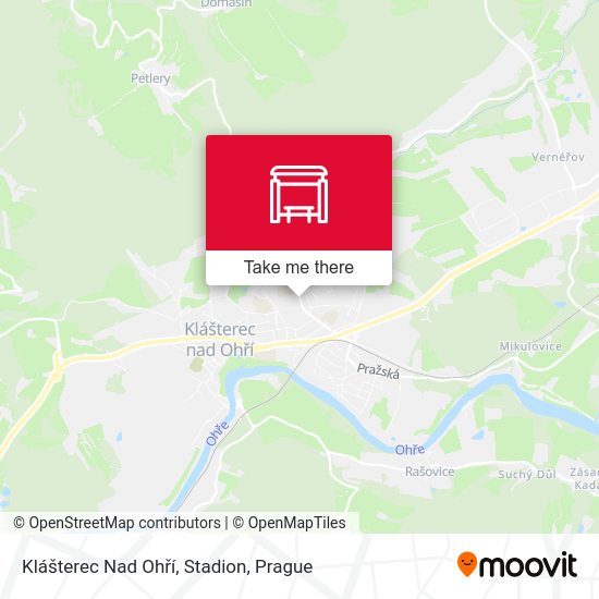 Klášterec Nad Ohří, Stadion map