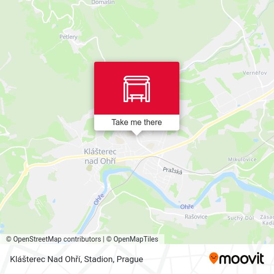 Klášterec Nad Ohří, Stadion map