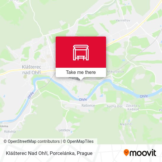 Klášterec Nad Ohří, Porcelánka map