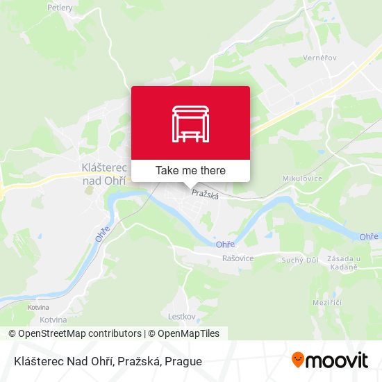 Klášterec Nad Ohří, Pražská map