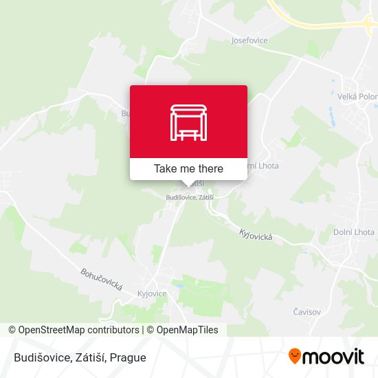 Budišovice, Zátiší map