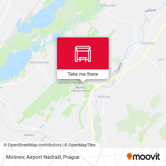 Mošnov, Airport Nádraží map