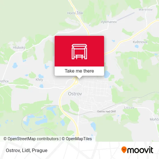 Карта Ostrov, Lidl