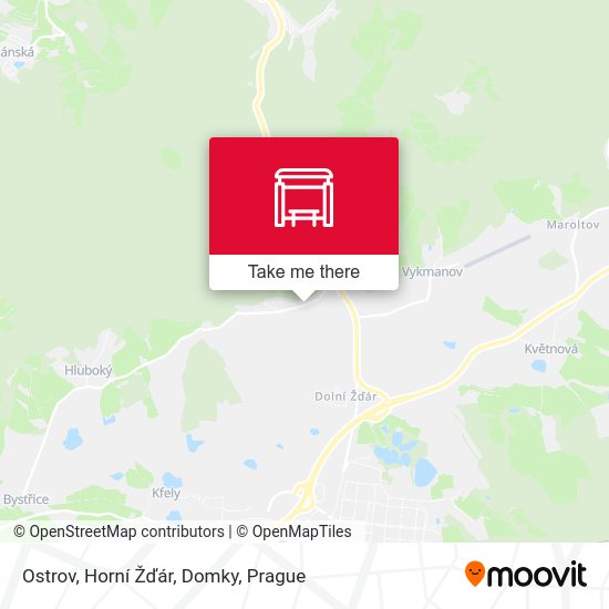 Ostrov, Horní Žďár, Domky map