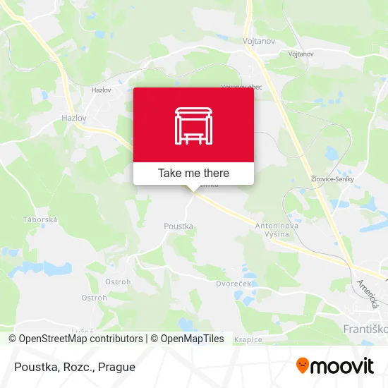 Карта Poustka, Rozc.