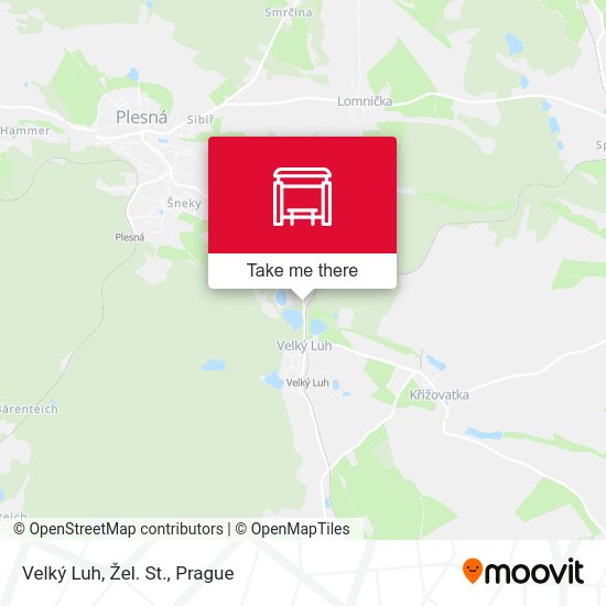 Velký Luh, Žel. St. map