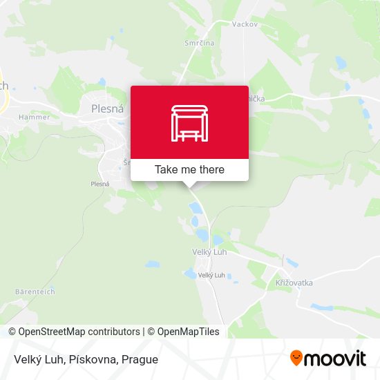 Velký Luh, Pískovna map