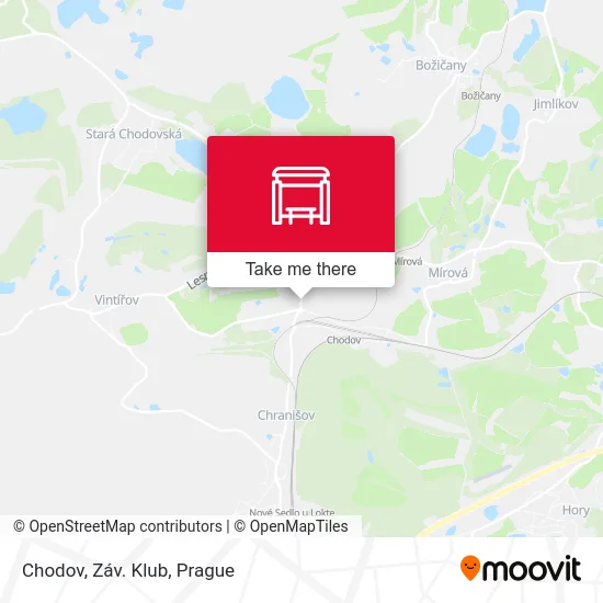 Карта Chodov, Záv. Klub