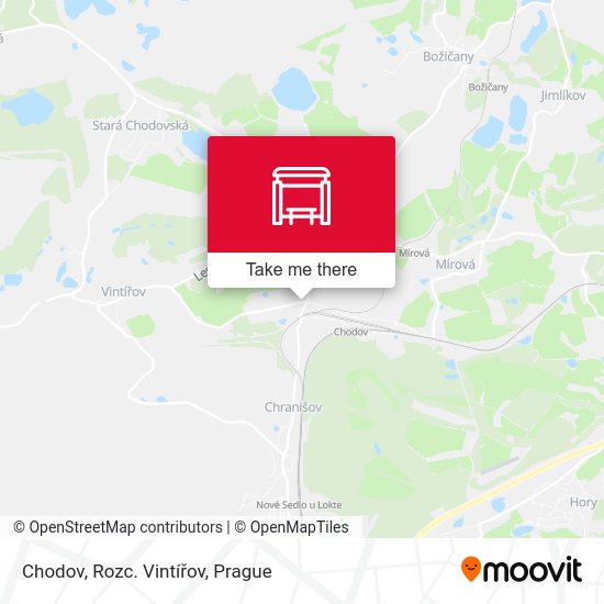 Карта Chodov, Rozc. Vintířov