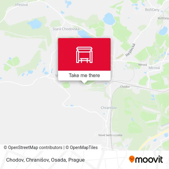 Карта Chodov, Chranišov, Osada