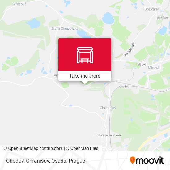 Карта Chodov, Chranišov, Osada