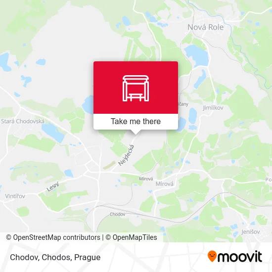 Карта Chodov, Chodos