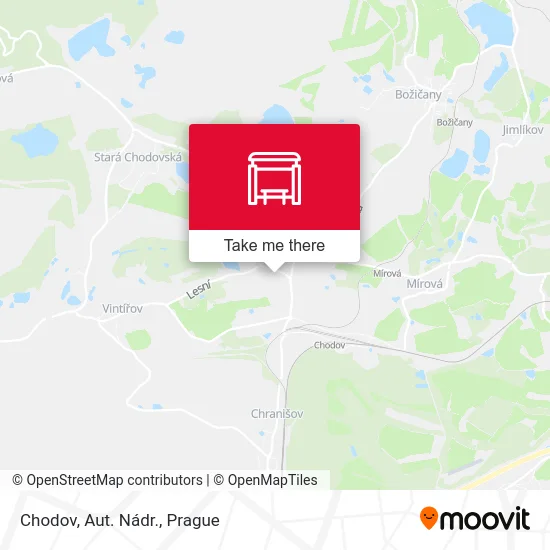 Карта Chodov, Aut. Nádr.