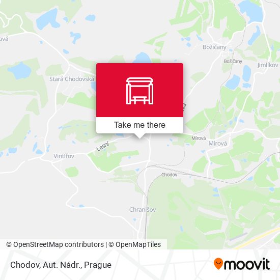 Карта Chodov, Aut. Nádr.