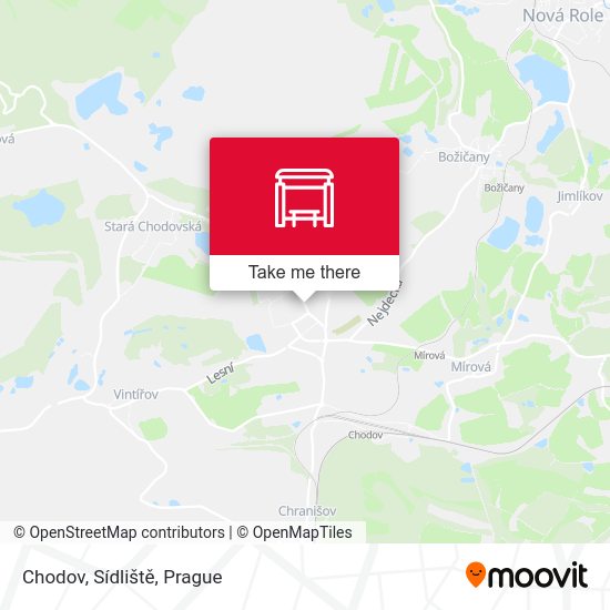 Chodov, Sídliště map