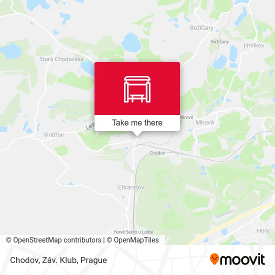Карта Chodov, Záv. Klub