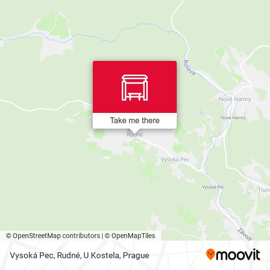 Vysoká Pec, Rudné, U Kostela map