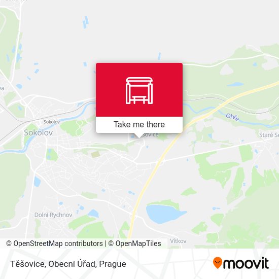 Těšovice, Obecní Úřad map