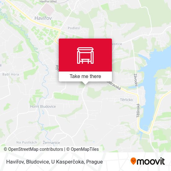 Havířov, Bludovice, U Kasperčoka map