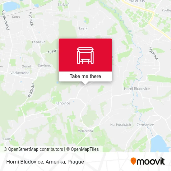 Карта Horní Bludovice, Amerika