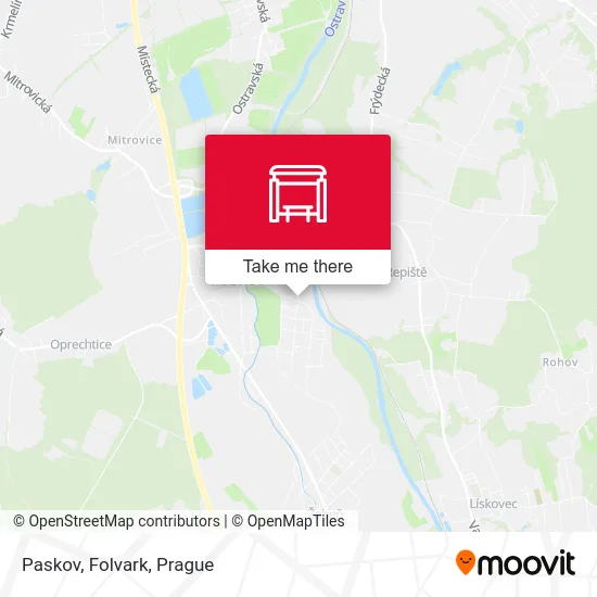 Карта Paskov, Folvark