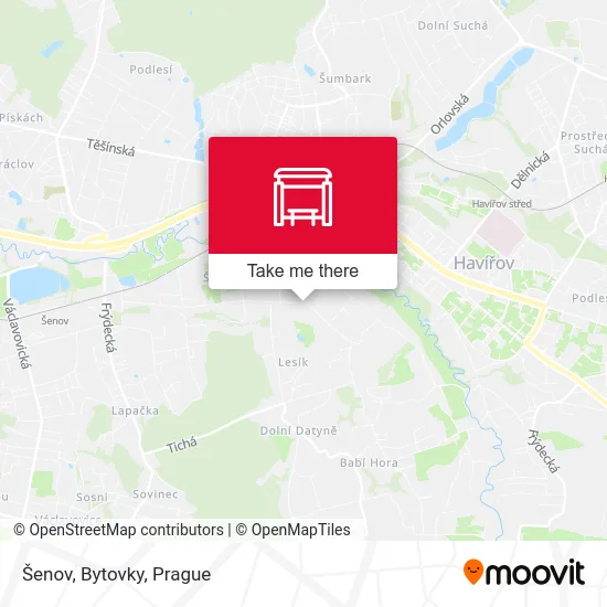 Карта Šenov, Bytovky