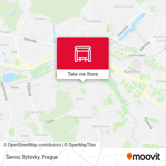 Карта Šenov, Bytovky