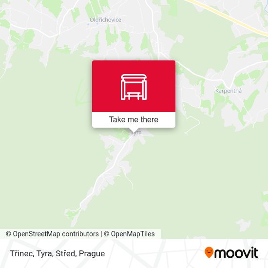 Třinec, Tyra, Střed map
