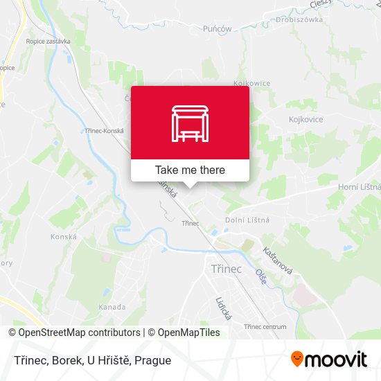 Třinec, Borek, U Hřiště map