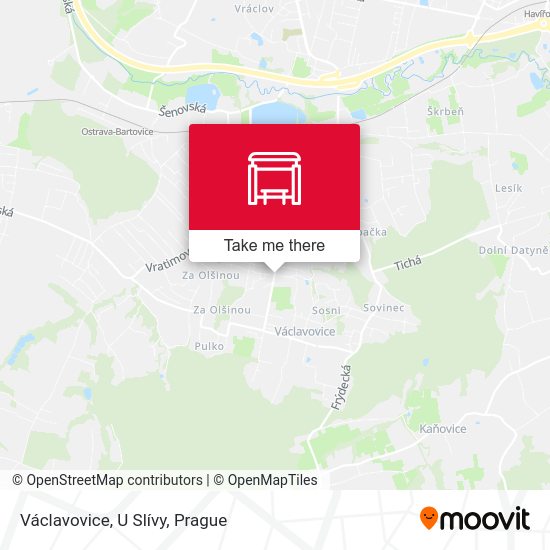 Václavovice, U Slívy map