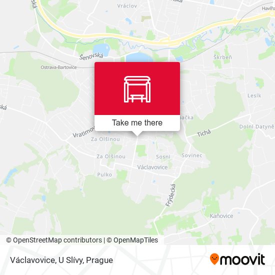 Václavovice, U Slívy map