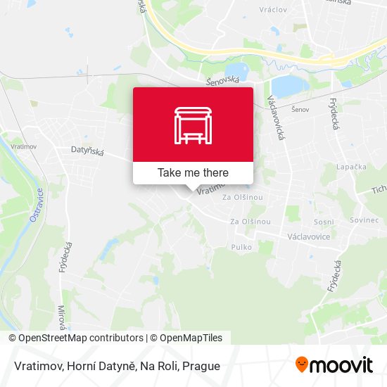 Vratimov, Horní Datyně, Na Roli map