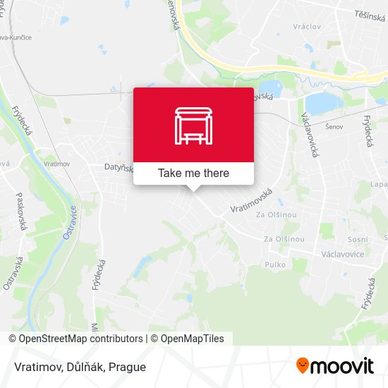 Vratimov, Důlňák map