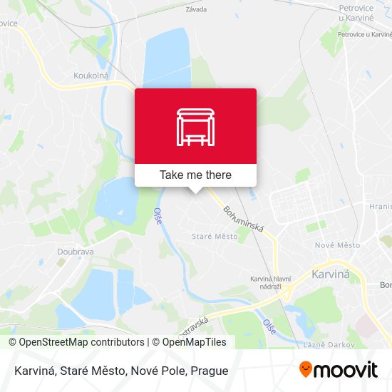 Karviná, Staré Město, Nové Pole map