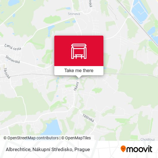 Albrechtice, Nákupní Středisko map
