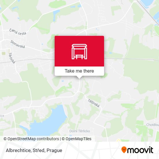 Albrechtice, Střed map