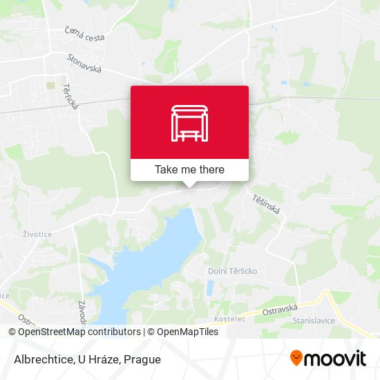 Карта Albrechtice, U Hráze