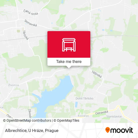 Карта Albrechtice, U Hráze